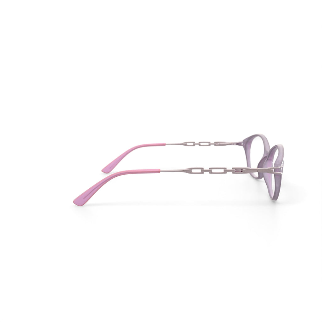 Women's SL1545 Oval Prescription Eyeglasses with Case, Purple
