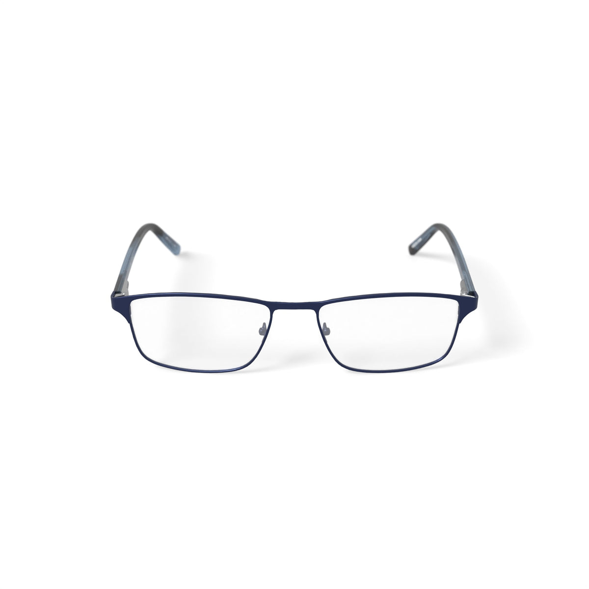 Men's BE156 Oleander Rectangular Prescription Eyeglasses with Case, Navy Blue