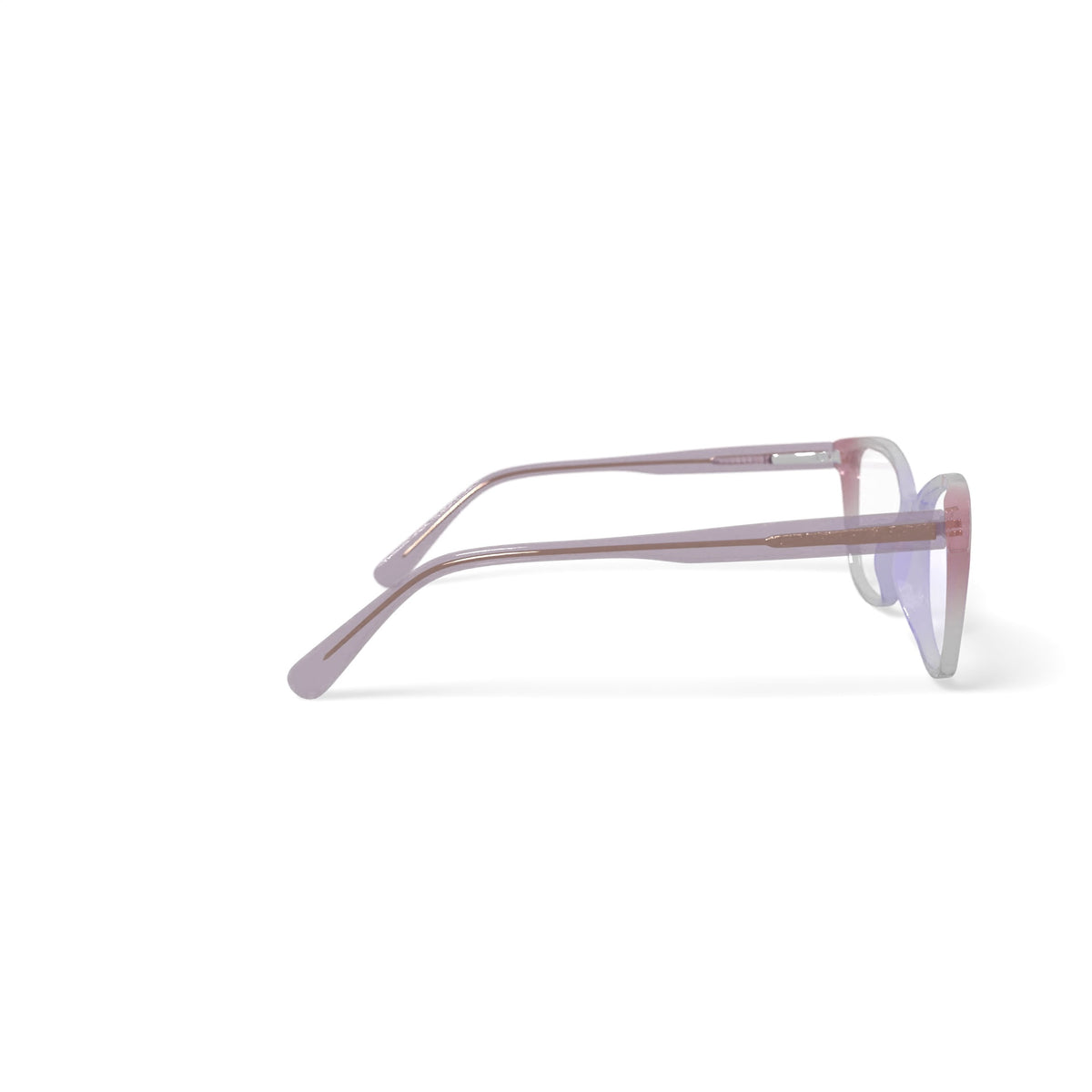Women's MC009 Brooke Square Prescription Eyeglasses with Case, Pink Gradient
