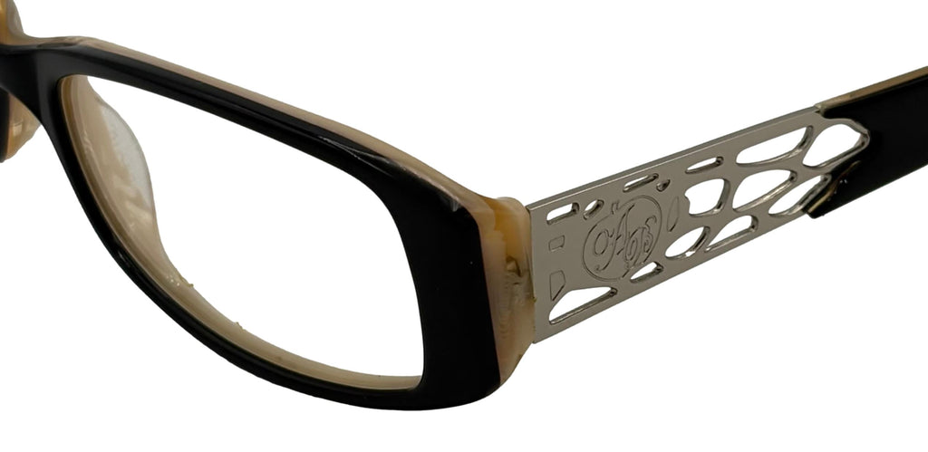 Apple Bottoms Women's Ophthalmic Plastic Rectangle Eyeglasses, Black, 52mm
