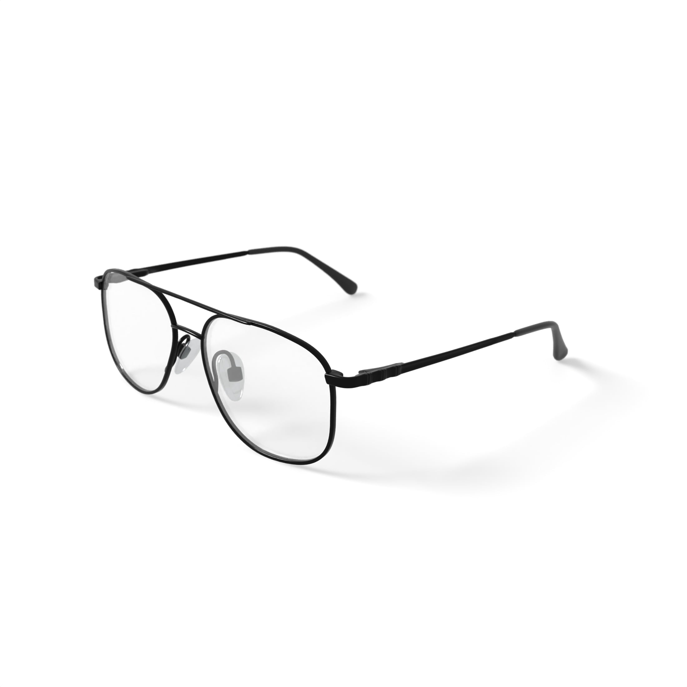 Men's ST143 Square Prescription Eyeglasses with Case, Gunmetal