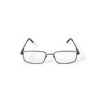 Men's Admiral Rectangular Prescription Eyeglasses with Case, Gunmetal