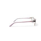 Women's EC455 Browline Prescription Eyeglasses with Case, Brown Gold