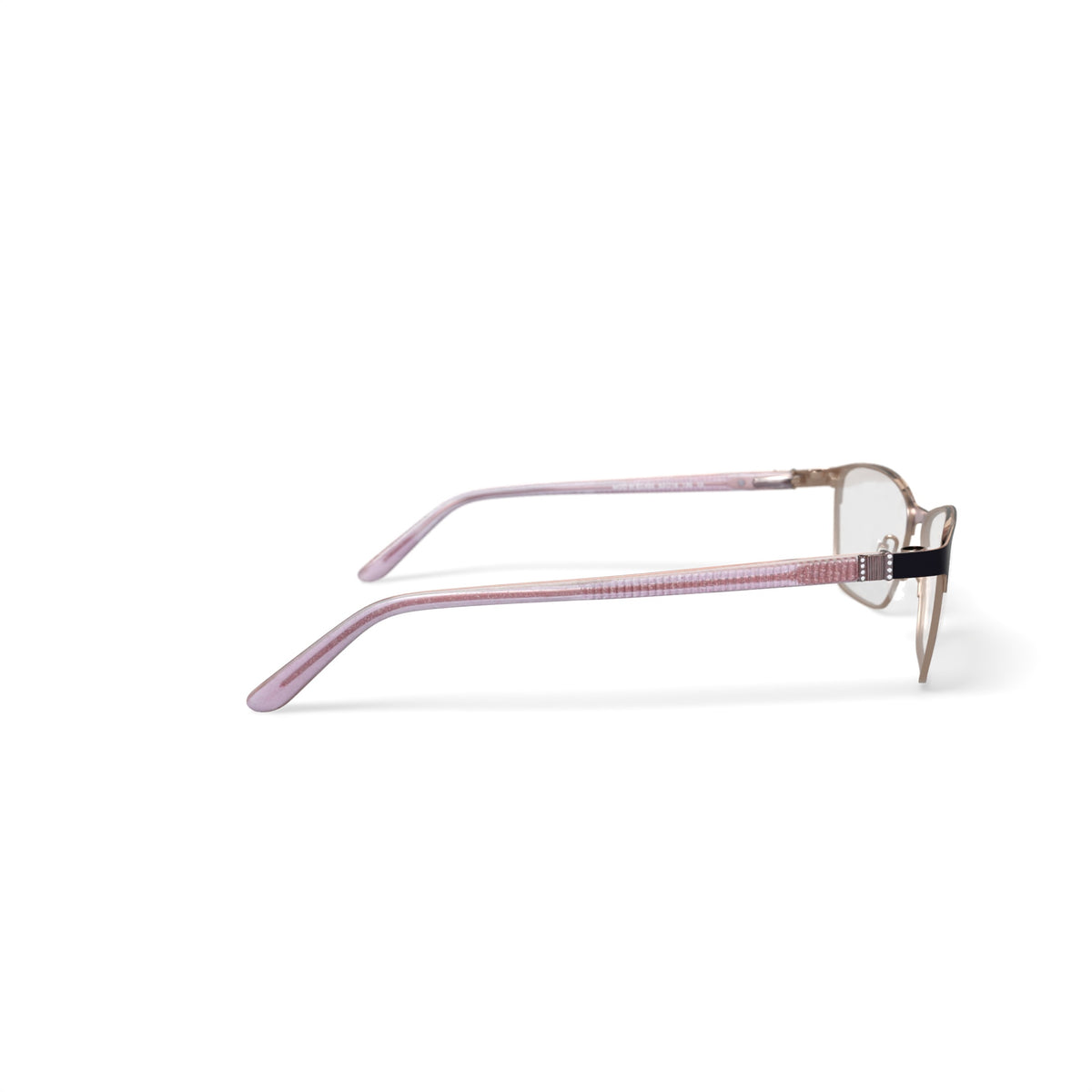Women's EC455 Browline Prescription Eyeglasses with Case, Brown Gold