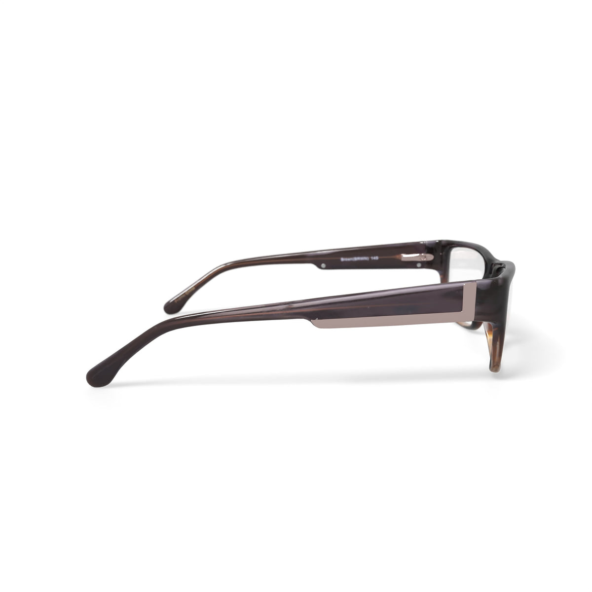 American Classics Mens Joplin Square Prescription Eyeglasses with Case, Brown