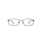Men's Admiral Rectangular Prescription Eyeglasses with Case, Gunmetal