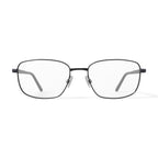 Men's Corporal Square Prescription Eyeglasses with Case, Gunmetal