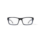 American Classics Men's Carter Square Prescription Eyeglasses with Case, Black/Blue