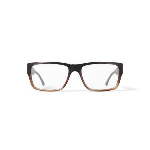 American Classics Mens Joplin Square Prescription Eyeglasses with Case, Brown