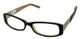 Apple Bottoms Women's Ophthalmic Plastic Rectangle Eyeglasses, Black, 52mm