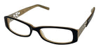 Apple Bottoms Women's Ophthalmic Plastic Rectangle Eyeglasses, Black, 52mm