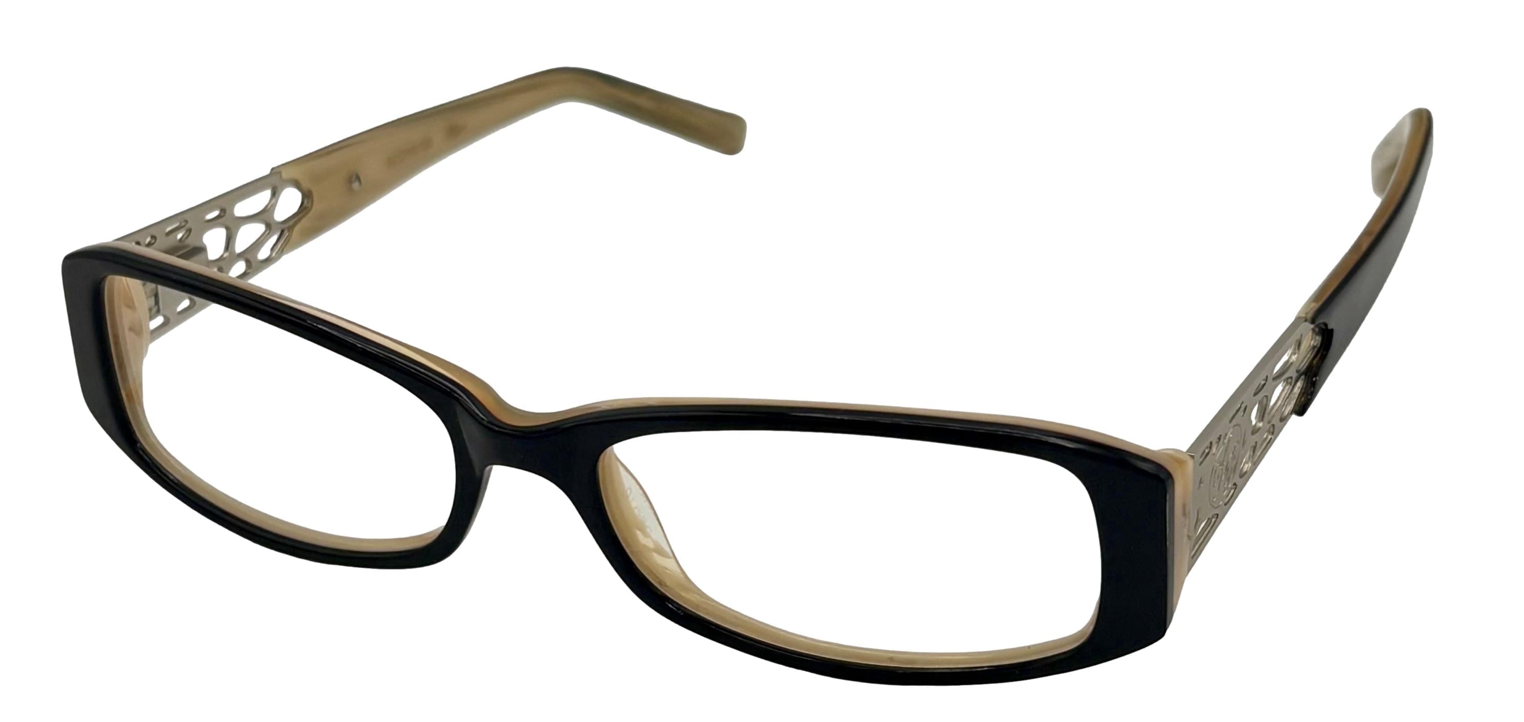 Apple Bottoms Women's Ophthalmic Plastic Rectangle Eyeglasses, Black, 52mm