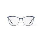 Women's Chloe Square Prescription Eyeglasses with Case, Blue/Silver