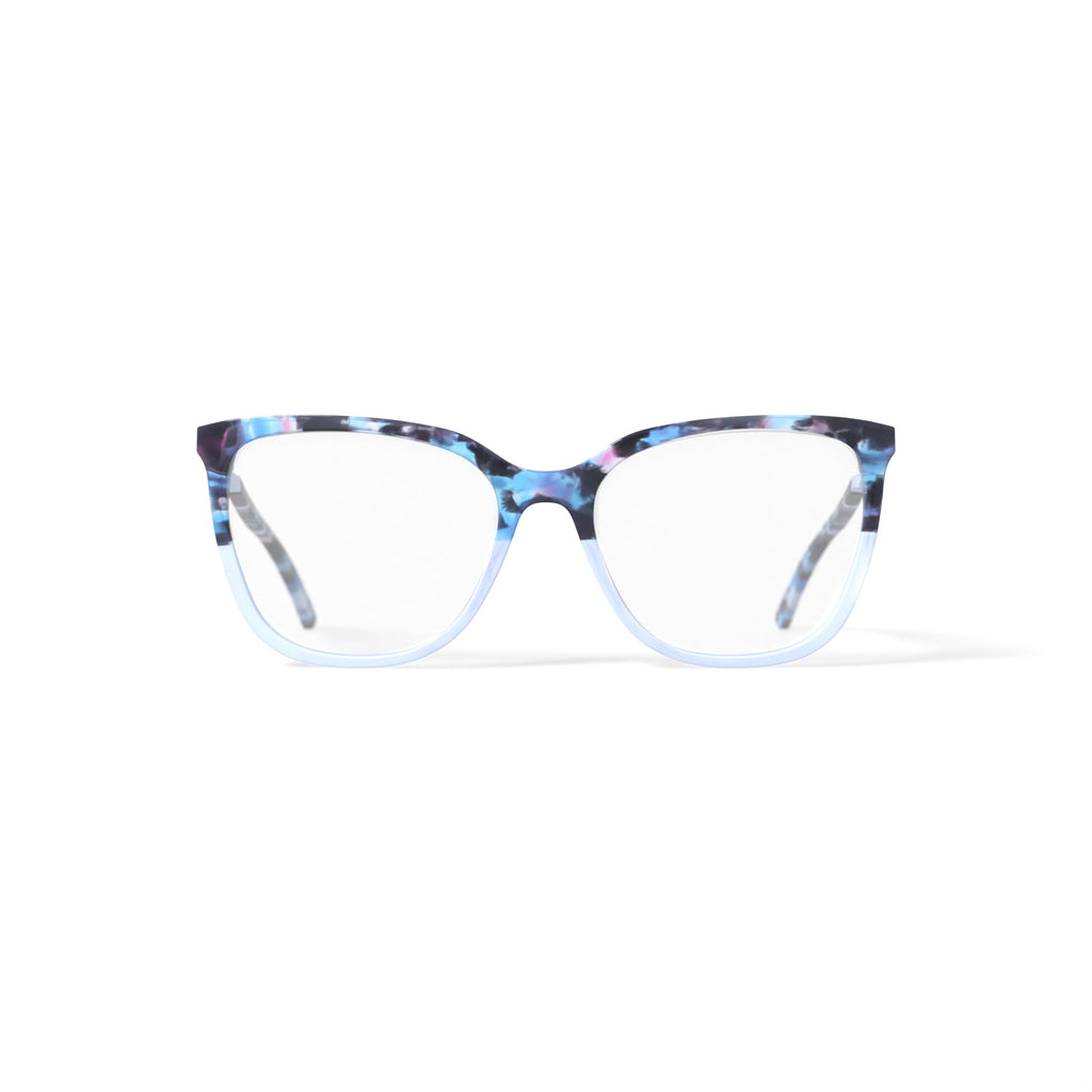Bebe Women's BB4191 Prescription Eyeglasses with Case, Blue Gradient