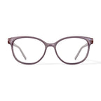 Women's BE223 Geranium Round Prescription Eyeglasses with Case, Pink Crystal