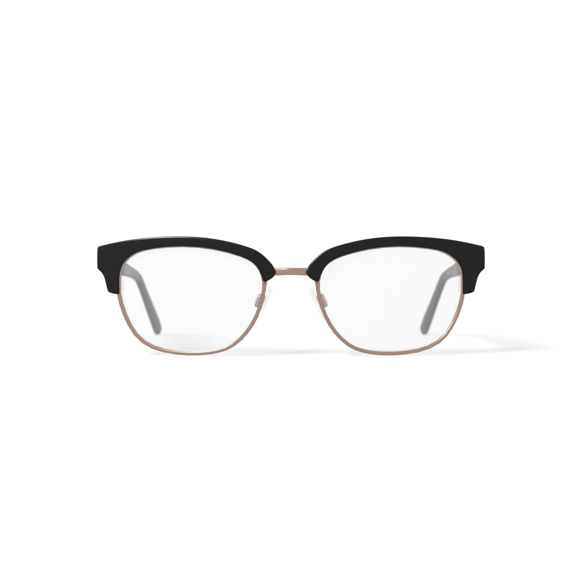 Women's Alyssa Browline Prescription Eyeglasses with Case, Black