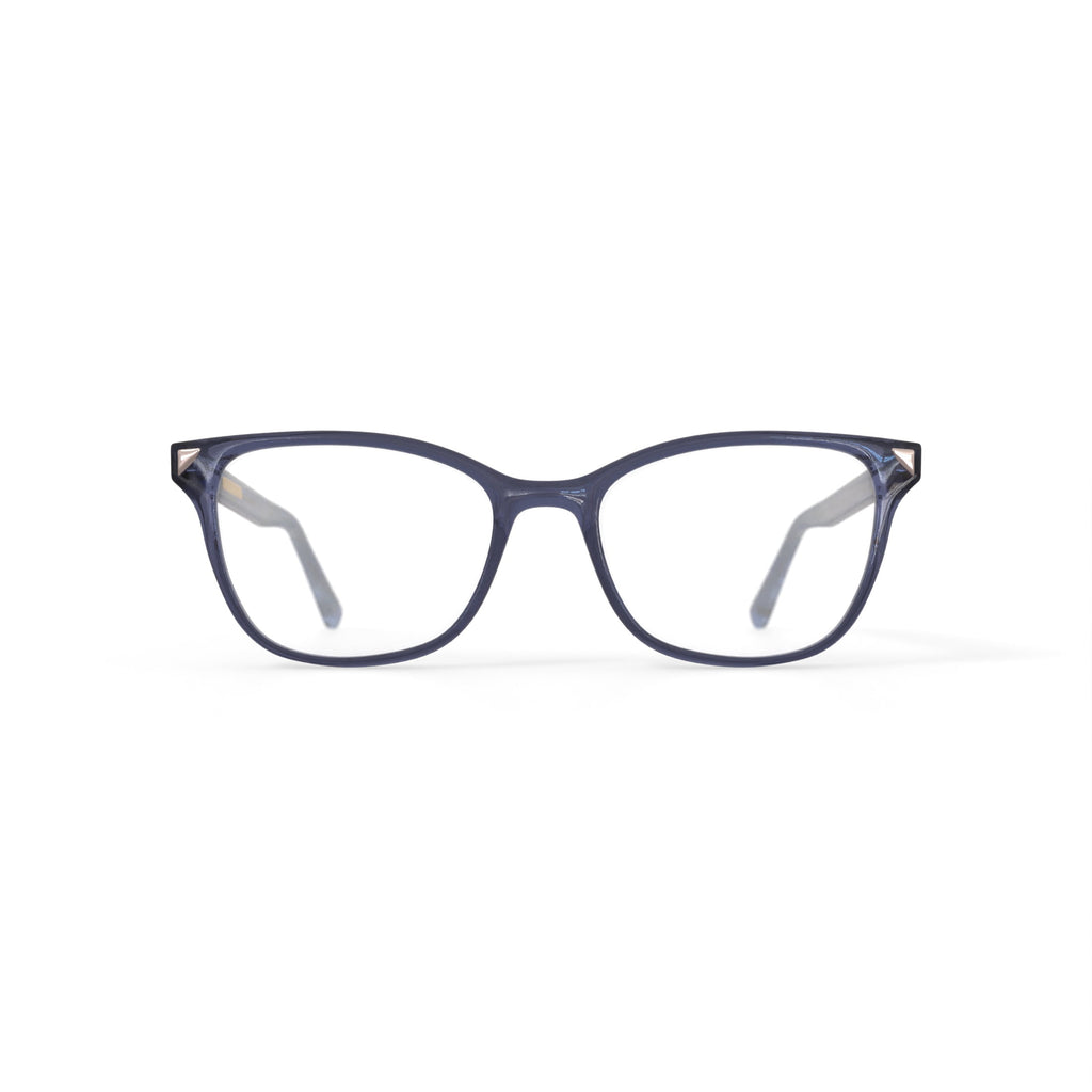 Women's Gemma Square Prescription Eyeglasses with Case, Gray