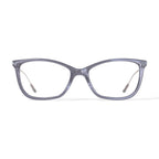 Womens Lana Square Prescription Eyeglasses with Case, Lavender Crystal