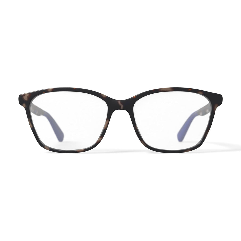 Women's Mckayla Square Prescription Eyeglasses with Case, Tortoise Blue