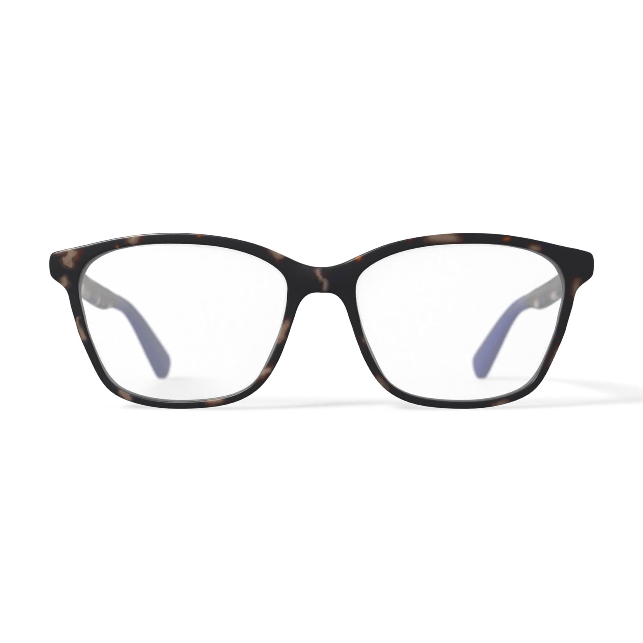 Women's Mckayla Square Prescription Eyeglasses with Case, Tortoise Blue