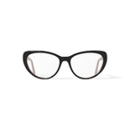 Women's Rose Cat Eye Prescription Eyeglasses with Case, Black