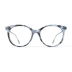 Women's Billie Round Prescription Eyeglasses with Case, Teal Tortoise