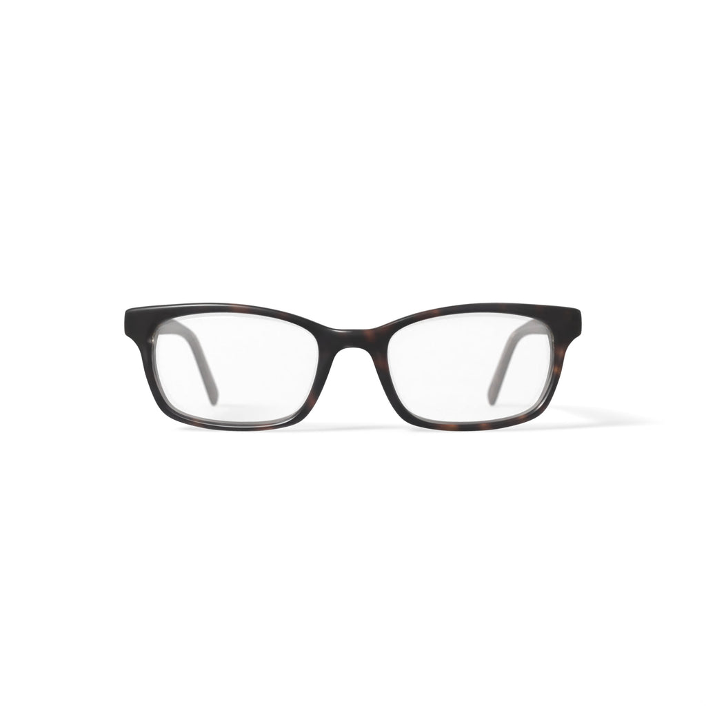 Women's Estella Rectangular Prescription Eyeglasses with Case, Brown Tortoise