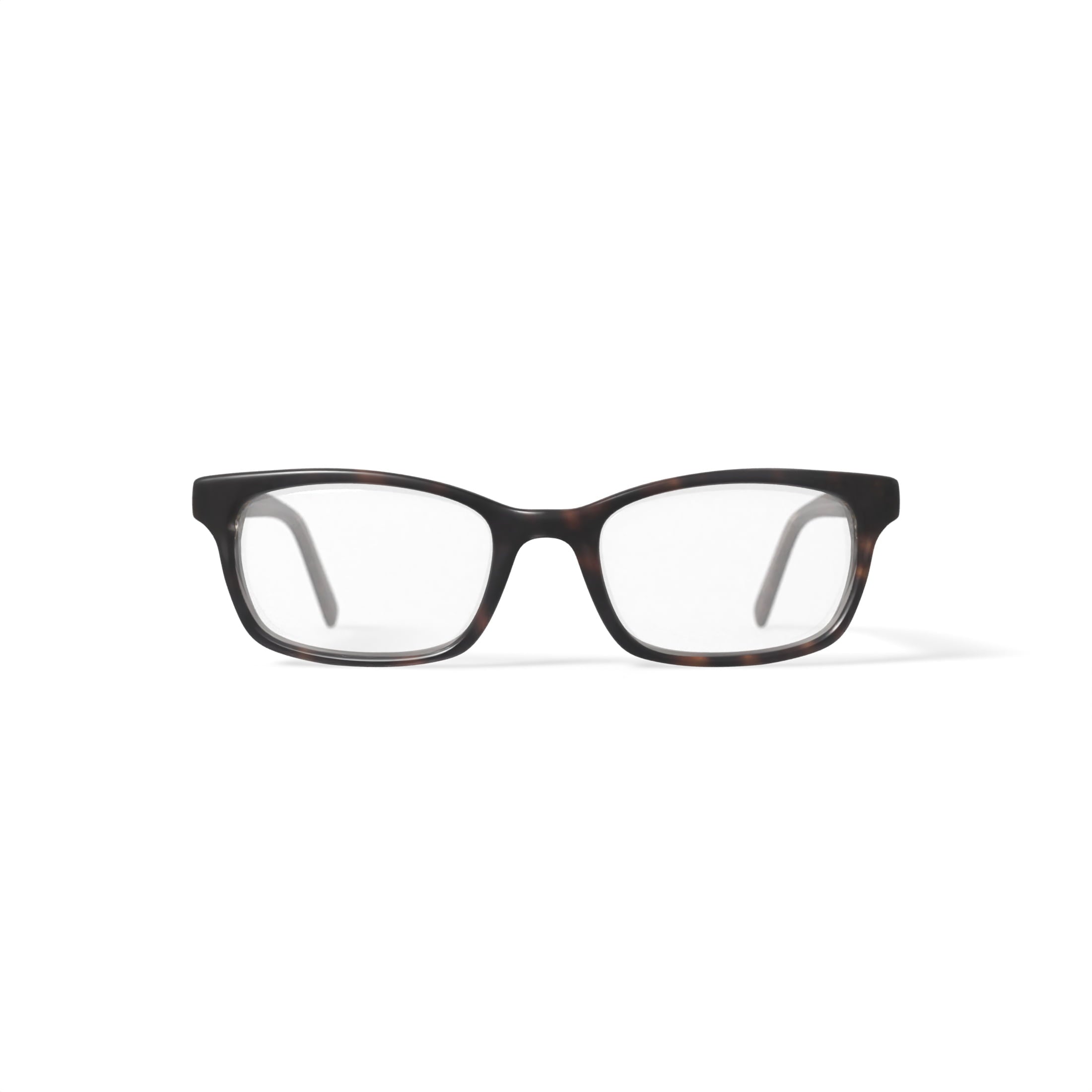 Women's Estella Rectangular Prescription Eyeglasses with Case, Brown Tortoise