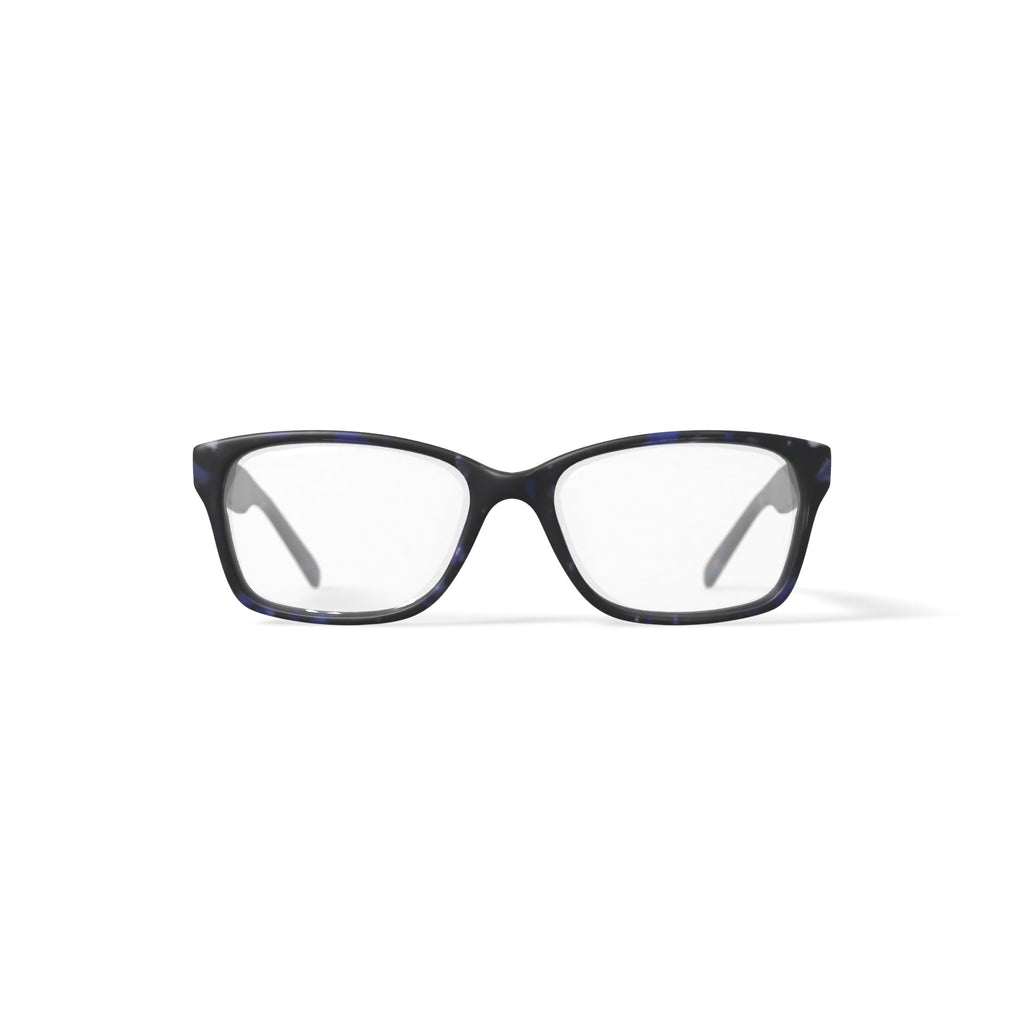 Women's Lui Square Prescription Eyeglasses with Case, Navy Tortoise