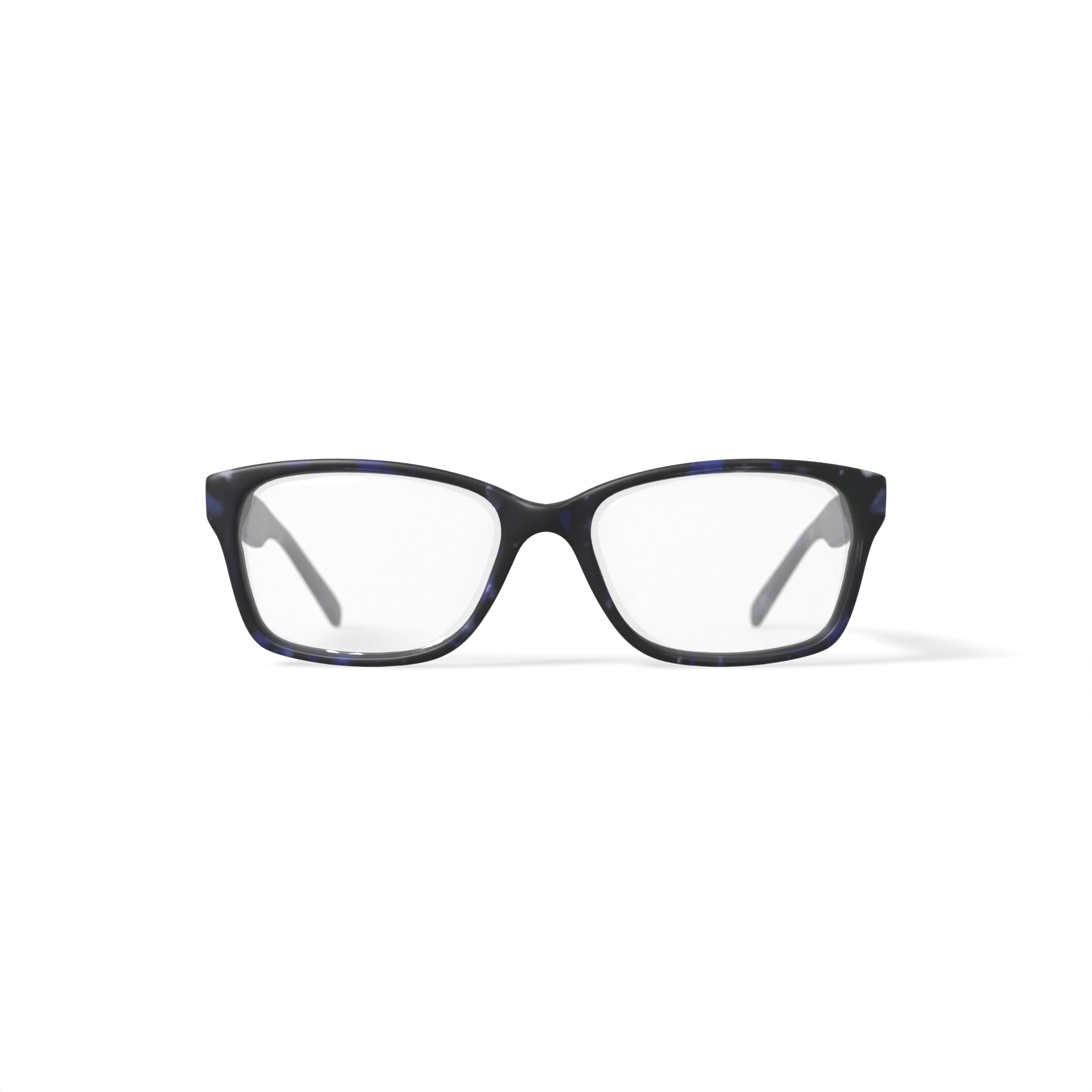Women's Lui Square Prescription Eyeglasses with Case, Navy Tortoise