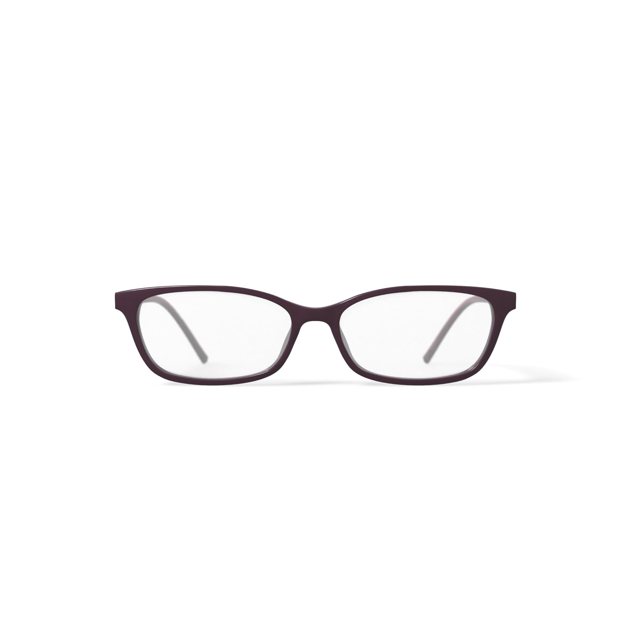 Women's DK5006 Prescription Eyeglasses with Case, Burgundy