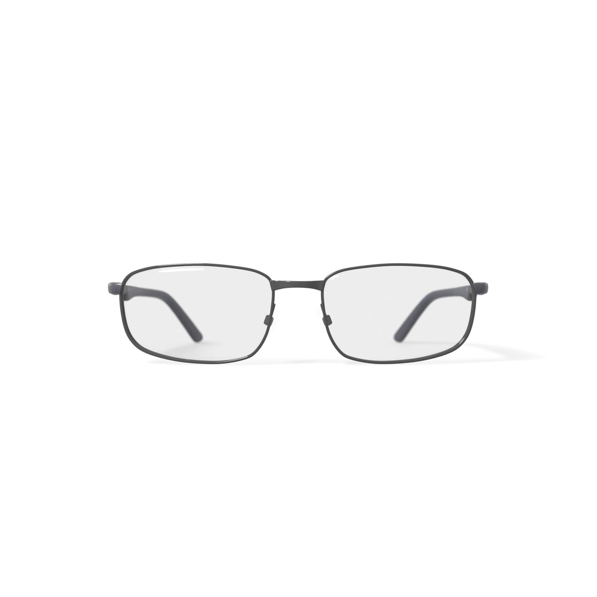 Men's EC316 Rectangular Prescription Eyeglasses with Case, Gray