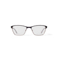 Women's EC455 Browline Prescription Eyeglasses with Case, Brown Gold