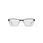 Women's EC455 Browline Prescription Eyeglasses with Case, Brown Gold