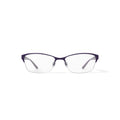 Women's EC973 Square Prescription Eyeglasses with Case, Purple