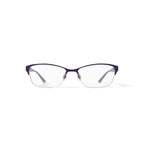 Women's EC973 Square Prescription Eyeglasses with Case, Purple