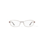 Womens S3209 Oval Prescription Eyeglasses with Case, Brown