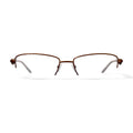 Women's S3208 Rectangular Prescription Eyeglasses with Case, Brown