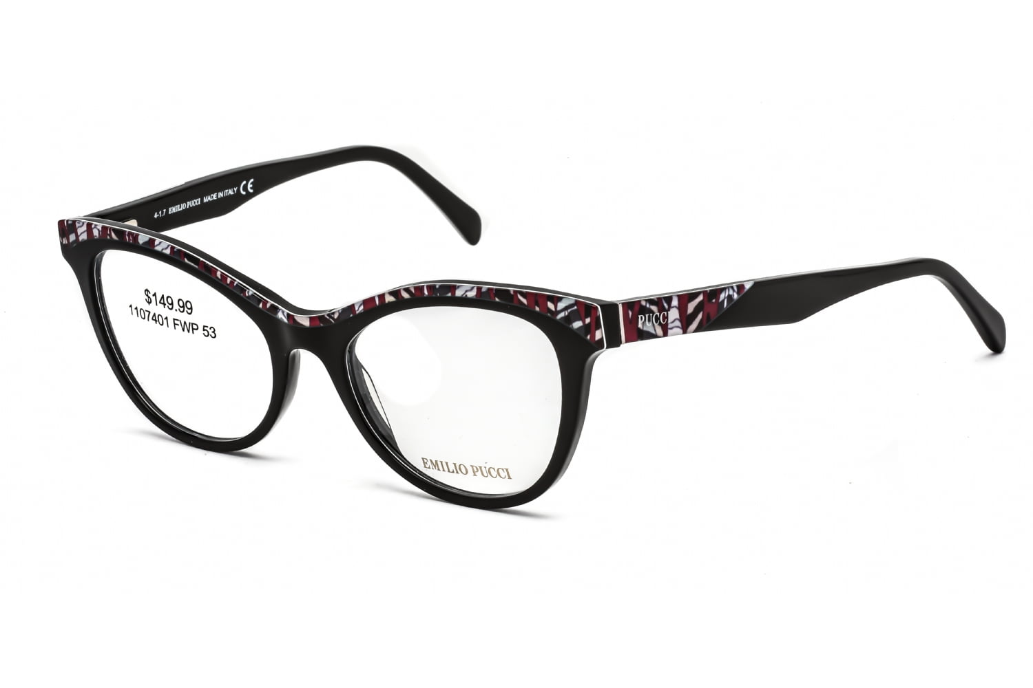 EMILIO PUCCI 5036-3 CATEYE COLORFUL ITALIAN DESIGNER RARE EYEGLASS FRAME/GLASSES