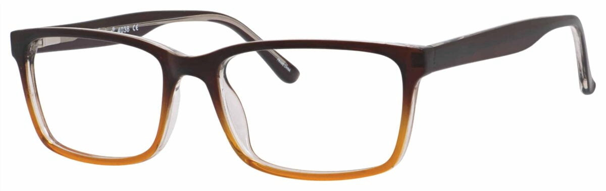 Enhance EN4038 Eyeglasses Frame Size 60-19-150 Brown Gradient Men's Frame