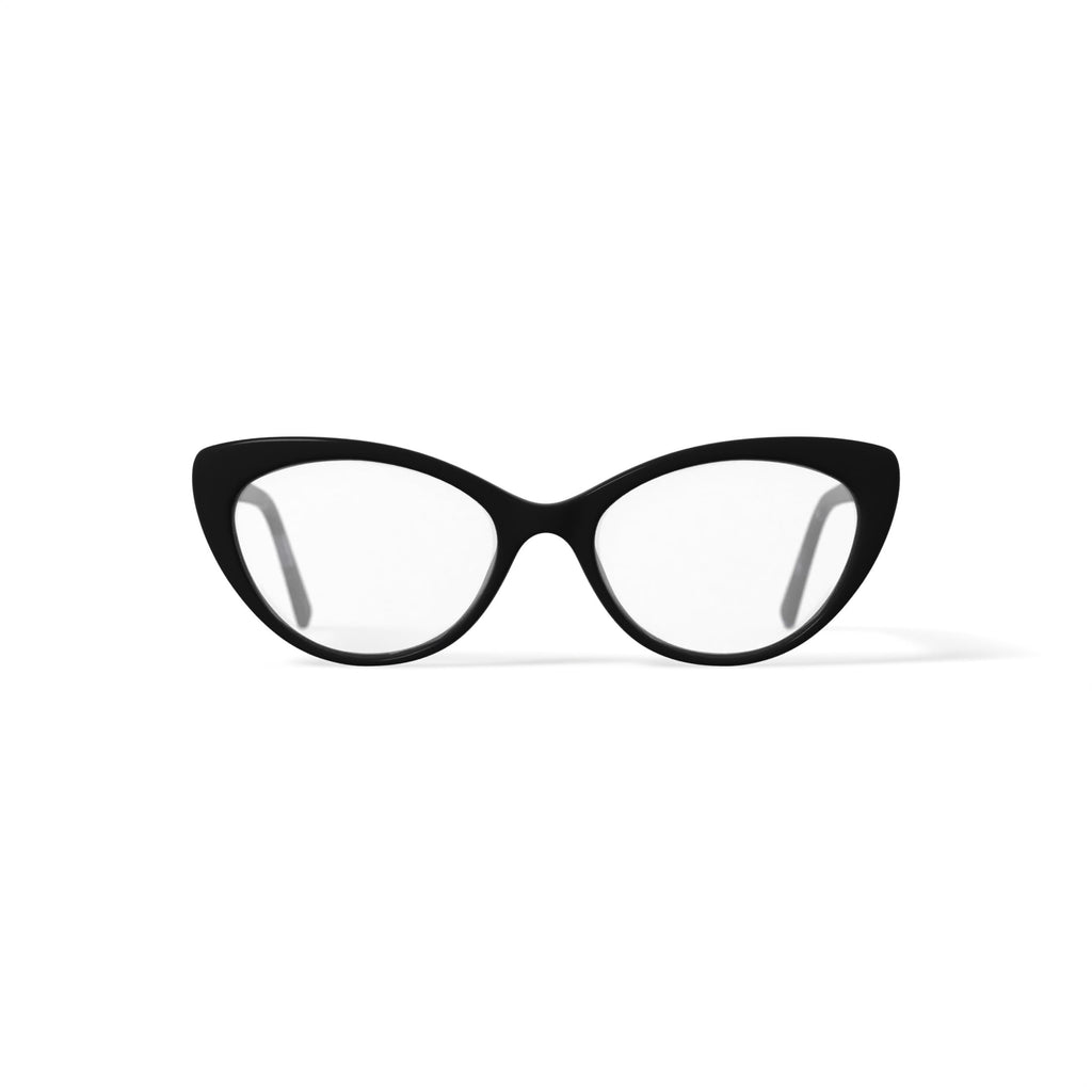 Flower Women's FLR6045 Prescription Eyeglasses with Case, Black