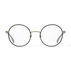 Flower Women's FLR6037 Prescription Eyeglasses with Case, Shiny Black
