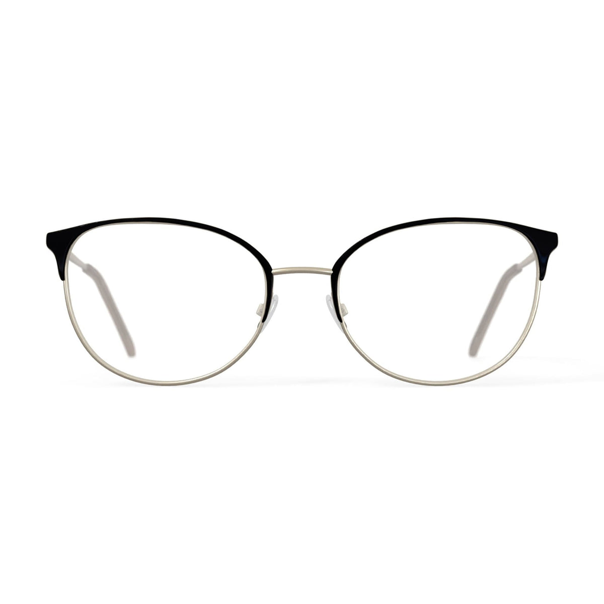Flower Women's FLR6050 Prescription Eyeglasses with Case, Black/Gold
