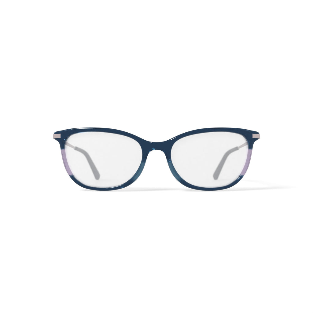 Flower Women's FLR6056 Prescription Eyeglasses with Case, Green/Pink