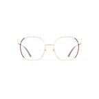 Flower Women's FLR6057 Cosmos Prescription Eyeglasses with Case, Rose Gold