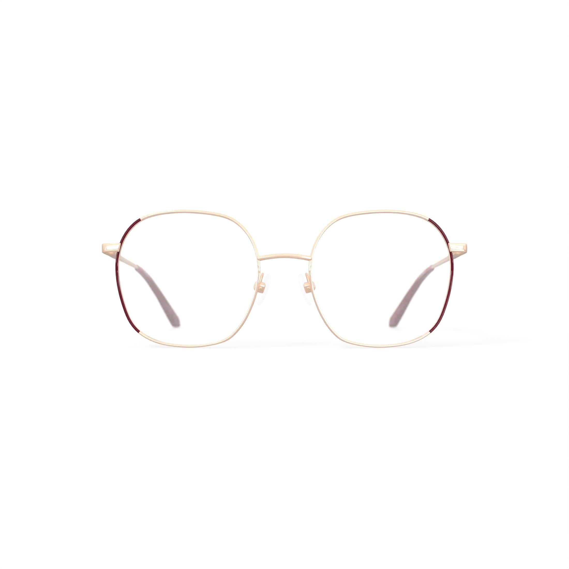 Flower Women's FLR6057 Cosmos Prescription Eyeglasses with Case, Rose Gold