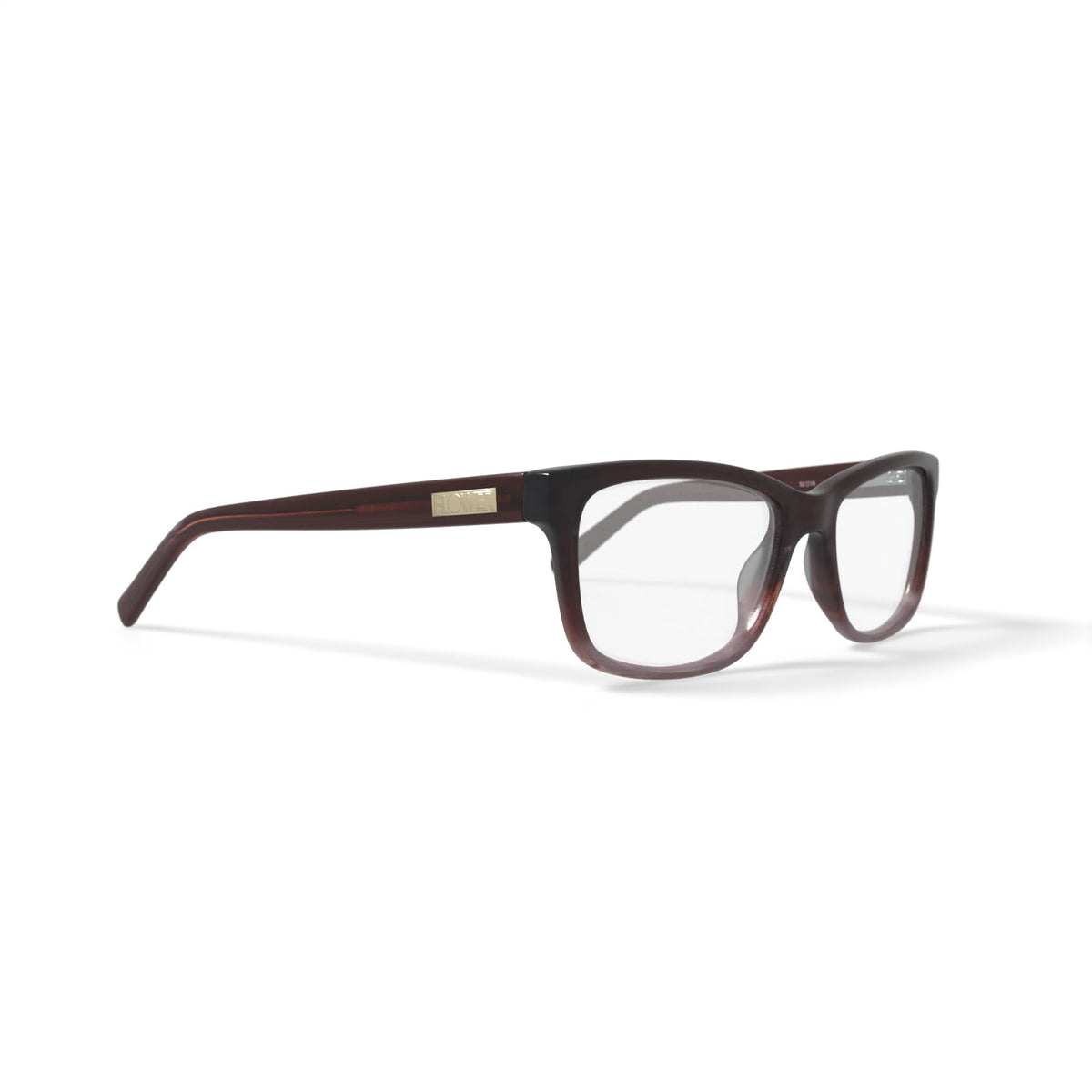 Flower Women's Square Eyeglasses, FLR6005, Lauren, Brown, 52-16-135, with Case