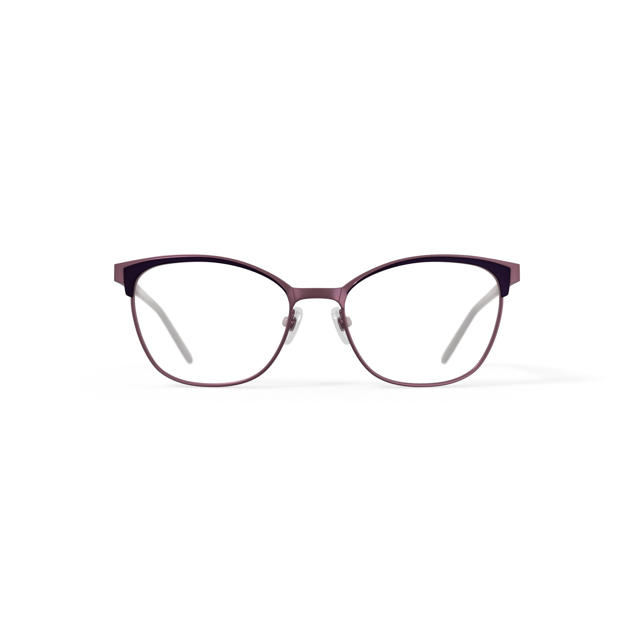 Women's HC209 Your Majesty Browline Prescription Eyeglasses with Case, Purple Tortoise