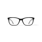Women's HC38 Square Prescription Eyeglasses with Case, Dark Grey