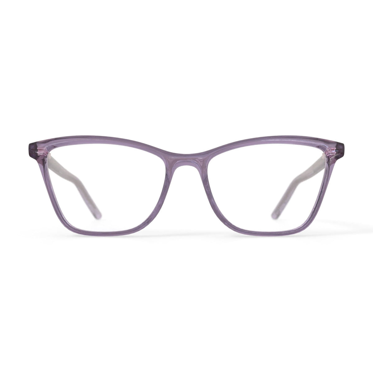 Women's HCV16 Square Prescription Eyeglasses with Case, Crystal Pink